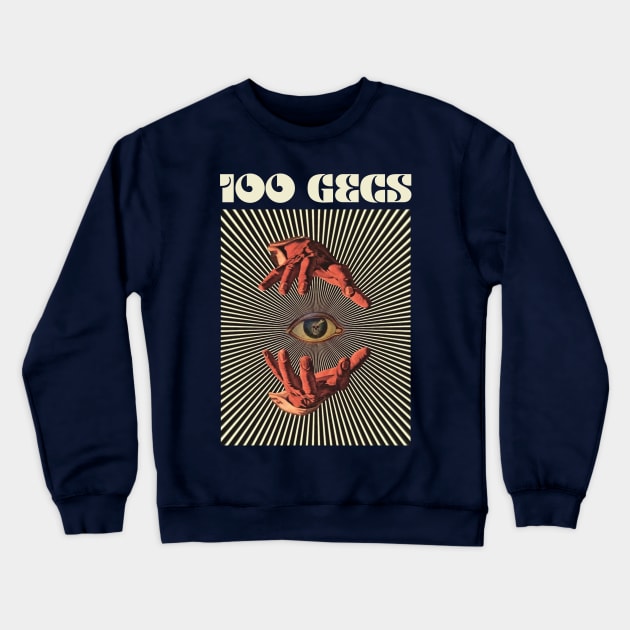 Hand Eyes 100 Gecs Crewneck Sweatshirt by Kiho Jise